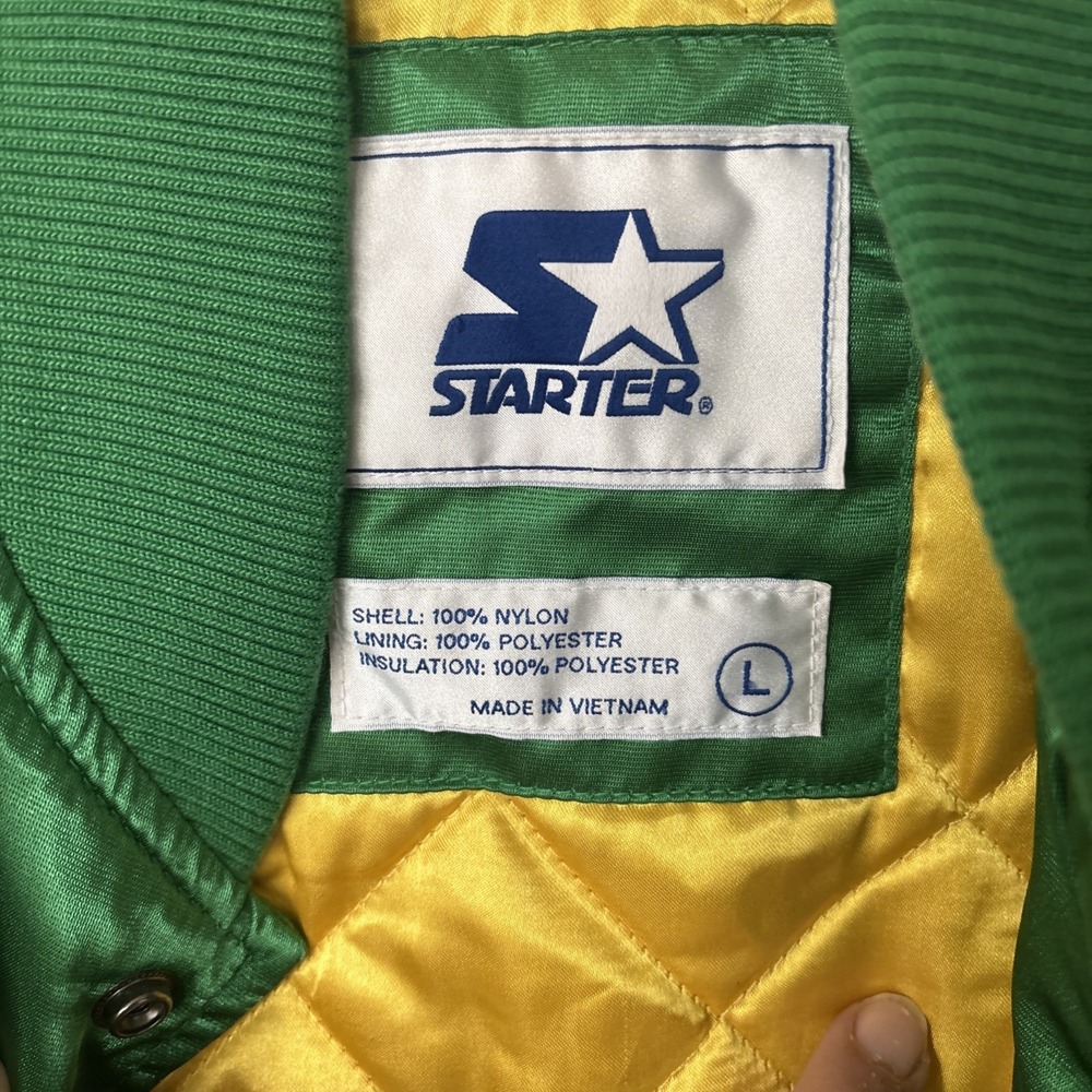 Retro Starter Boston Celtics Satin Jacket Mens size L new‎ without tags - Picture 3 of 16